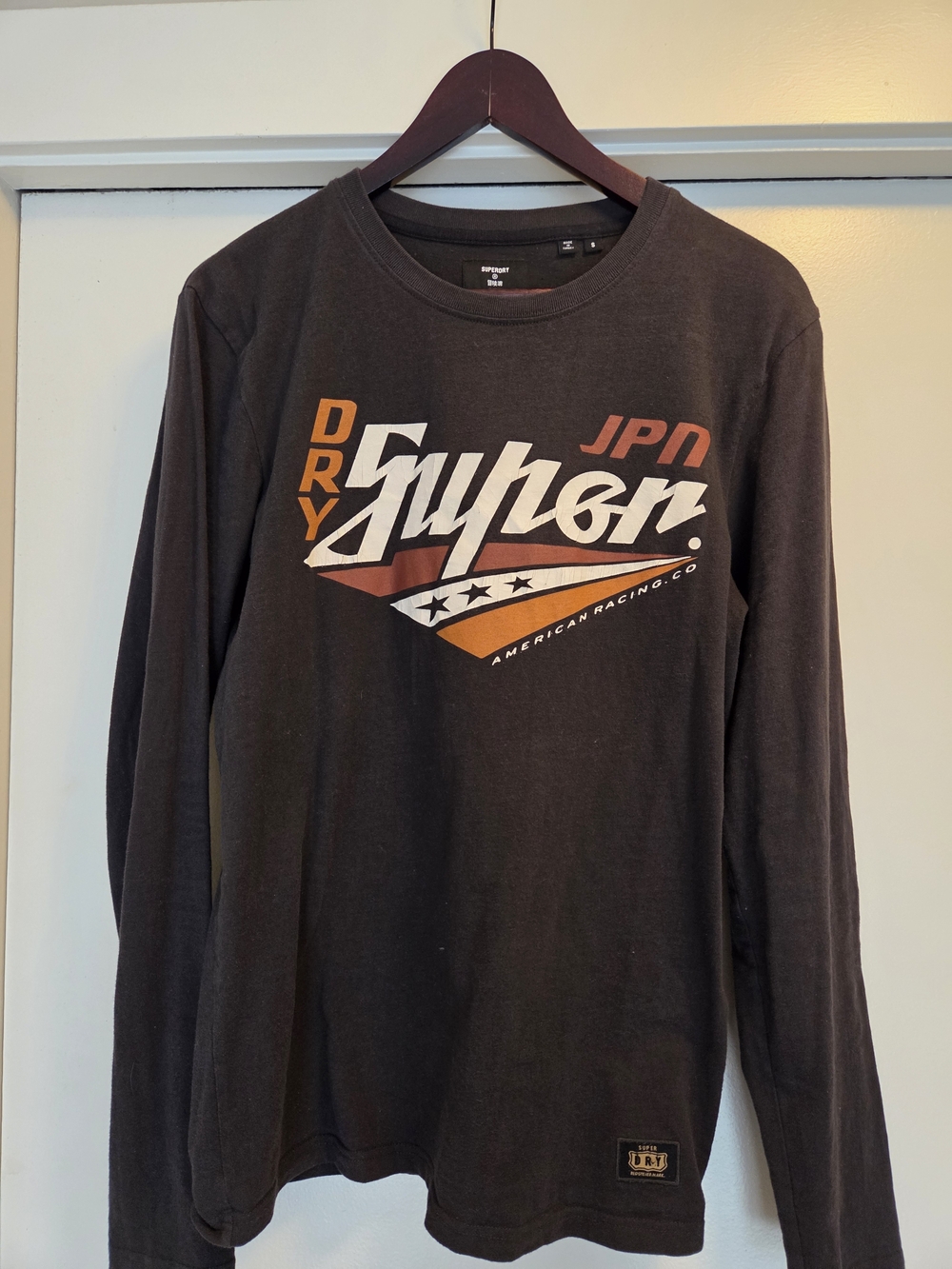 Superdry JPN Men’s Long Sleeve Graphic Tee - Black